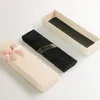 Empty Bowknot Paper pen box bag Pencil Gift Holder case