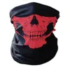 Decorazione per feste Festival Scheletro Maschera teschio Ghetta per il collo Motocicletta per esterni Gators Warmer Fantasma Mezza faccia Sciarpa Bandana Halloween HY1