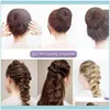 Ferramentas de Aessories Hair Producthair Bun Kit Kit Wig Cap Braider Styling Tool em enrolamento Donut Aessory Definir US Local 1 Drop Delivery 2021 0