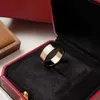 Anello liscio in oro rosa 18 carati serie LOVE coppie classiche con chiodo a vite edizione larga sia per uomo che per donna