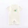 baby Rompers Boys girls designer letter print Pure cotton short-sleeved and Long sleeve jumpsuit newborn romper G365