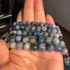 Perles d'espacement rondes en vrac de pierre gemme naturelle bleu kyanite pour la fabrication de bijoux Bracelet de guérison bricolage boucle d'oreille 6/8/10 MM