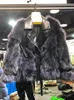 Kvinnors p￤ls kvinnors faux 2022 lyxig ￤kta kappa vinterjacka kvinnor naturliga ￤kta l￤der ytterkl￤der streetwear tjock varm varm