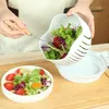 Bowl Vegetables Slice Cutting Fruit Salad Divider Dicing Artifact Tool Multi-function Cutter