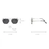 mimiyou Polarized Polygon Flips Up Vintage Punk Sunglasses Men Sun Glasses Women Brand UV400 Eyeglasses Shades