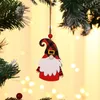 Christmas Decorations wooden Pendant House Car Christmas Tree Faceless Old Man Rudolph Pattern Pendant Indoor T2I52472