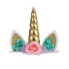 cartoon horse Horns Cake Decoration Kids Baby Birthday Party Wedding Decorations For Baking Jewelry Accessories Dress Not Headband M3416