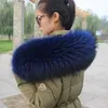 Véritable col de fourrure de raton laveur hiver femmes vers le bas laine mode chaud confortable manteau doudoune col châle H0923