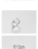 Kochanka Romantyczna ręka i uścisk Pierścień Kreatywny Otwarcie Miłość Forever Regulowany Palcem Kobiet Mężczyzna Moda Biżuteria Prezent