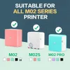 Papier thermique autocollant mixte Transparent/Semi-transparent/régulier, 3 rouleaux, pour imprimante série Phomemo M02