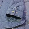 Women Down Down Parkas 2022 Spring Autumn Mulheres de tamanho grande vintage Blue Denim Parka Casual Bolsões casuais