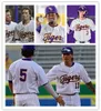 NCAA Custom LSU Tigers Ed College Béisbol Jersey 32 Aaron George 46 Alex Brady 37 Brandon Kaminer 8 Matthew Beck 38 Zachary Murray 18 Tre' Morgan 3 Dylan Crews