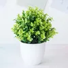 Decorative Flowers Artificial Plants Green Bonsai Small Tree Potted Fake Home Decor Crafts 1PC