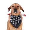 Pet Dog Cotton Bandana Scarf Regolabile Cane da compagnia Bandana Collar American Flag Independence Day Dog Accessori per animali domestici
