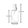 Fine Mist Spray Bottles 60ml 2oz Empty Refillable Travel Sprayer Containers Plastic Bottle for Cosmetic Makeup and Cleaning