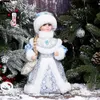 サンタクロース人形ホリデイプラシキャラクタークリスマス子供のおもちゃ誕生日パーティーギフトテーブル装飾211018