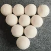 Suszarka wełniana Piłki Produkty Pralnia Wielokrotnego użytku Natural Fabric Sfrener Zmniejsza statyczne pralniki Czysta piłka pomaga suche ubrania w pralni szybciej