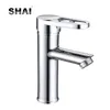 Badrumsvaskkranar Shai Enkel handtag Bassängkranen Mässing Vessel Chrome Finish Cold and Water Mixer SH27133548323