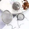 200pcs Tool High Quality Tea Strainer 304 Stainless Steel Tea Pot Infuser Mesh Ball Filter With Chain Maker Tools