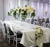 Style Tall Wedding Acrylic Party Decoration Table Centerpiece Kolumner Blomman för blommiga arrangemang