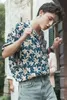 Zomerseizoen heren bloemenshirt met korte mouwen Noem me bij uw naam Film Timothy Dezelfde losse bedrukte casual shirts337v