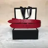 Neueste grün rot schwarz echtes Leder Frauen glänzende Schnalle Gürtel mit Box Top-Qualität 3,0 cm 4,0 cm Breite Herren Designer Gürtel 406831