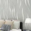 Duvar Çıkartmaları 3D Soyut Geometrik Duvar Kağıdı Rulo Yatak Odası Oturma Odası Ev Dekorasyonu için Kabartmalı 10 Metre / Modern Kağıt