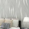 Pegatinas de pared Rollo de papel tapiz geométrico abstracto 3d para dormitorio Sala de estar Decoración para el hogar en relieve 10 metros / Papel moderno