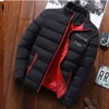 Warm Thick Men Parka Jackets Winter Casual Mens Outwear Coats Stand Collar Male Windbreak Cotton Padded Down Jacket custom G1108