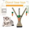Cat Scratch Board Sisal Cat Scratcher Kitten Climbing Play Toys Weaving Carrot Toy Cat Tree 210929