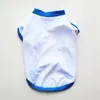 Blank Sublimation Pet Shirt Cotton White Blank Puppy Shirts XS-L Dogs Summer T-Shirt Vest Dog Apparel RRA11607