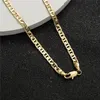 Tornozeleiras 4mm Mariner Link Chain Gold Color Tornozeleira 9 10 11 polegadas Pulseira de Tornozelo Cubano para Mulheres Homens À Prova D 'Água UQ8Q