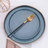 Gold Cutlery Set Forks Knives Spoons 20 Piece Cutlery Dishwasher Safe Christmas Tableware Wedding Gift Stainless Steel Cutlery 211223