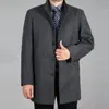 Men's Wool & Blends 2022 Winter Coat Men Cashmere Overcoat Long Mens Peacoat Trench Homme Woolen Jacket Autumn