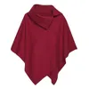 Womens Capes and Ponchos Primavera Casual Cappotto di lana con cerniera Pullover allentato Mantello Top Cape Outwear Cappotto donna Poncho H1123