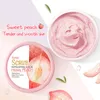Peach Body Exfoliating Scrub Cream Face Deep Cleansing Skin Whitening Ta bort Dead fuktgivande ansiktsrengöringsverktyg