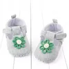 First Walkers Toddler Neonate Princess Walk Sun Flower Scarpe in tessuto di cotone Fashion Solid Hook Loop Shallow