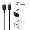 25W Type c PD Fast Charging Eu US Wall Charger Power Adapter Usb Cable For Samsung Galaxy Note 10 Note 10 plus S10 android phone