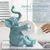 Animal statue Craft Toilet Paper Holder Table living room office restaurant hanging paper Elephant/deer figurine home decor 211110