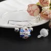 1pc ihålig bur cloisonne locket med lampa ballong bangles lampa ballong locket armband mode smycken Q0719