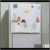 Organizasyon Peva Buzdolabı Asma Depolama Fırın Su geçirmez Kapak Yaratıcı Baskılı Buzdolabı Organizatör Torbası Mutfak Sup UQ1RW