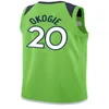 100% zszyty Josh Okogie #20 koszulka do koszykówki Custom Męsów Młodzież XS-6XL Koszulki do koszykówki