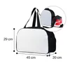 3 -stks Duffel Bags Sublimatie Diy Wit Blank Polyester Katoen Grote capaciteit Korte Travel Bagage Bag Outdoor