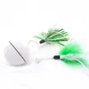 Electric Rolling Magic Ball Toys For Cats Interactive Automatic Cat Laser With Teaser Feather Smart Led Flash Usb Rechargeable312e