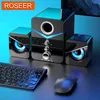 2021 Новый USB проводной модную коммутирующую динамик компьютерные колонки Bass Stereo Music Player Subwoofer Sound Box Phones телефоны