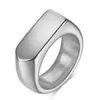 2021 Europäische beliebte Edelstahl Fingerring kreative benutzerdefinierte 316L Titan Stahl Ringe für Männer Großhandelspreis