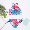 Blumendruck Mädchen Badeanzug Bademode Bunte Kinder Bikinis Sommer Bikini Kinder Biquini Infantil Badeanzug A366