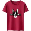 Camisetas Hombre Verano Moda Quincena Hombres Camiseta Manga corta Impresión divertida Animal Dibujos animados Perro Casual Cool T Shirt Homme 5XL 210518