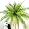 65 cm 30 liści duże sztuczne drzewo palmowe tropikalne rośliny Cycas plastikowe perskie liście na ścian