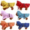 Köpek Giyim Yağmurluk Ceket Kamuflaj Pelerin Köpekler Için Yağmurluk Cep Su Geçirmez Yavru Pet Kostümleri XS-5XL 6 Renkler WY1342